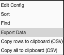 Export Data